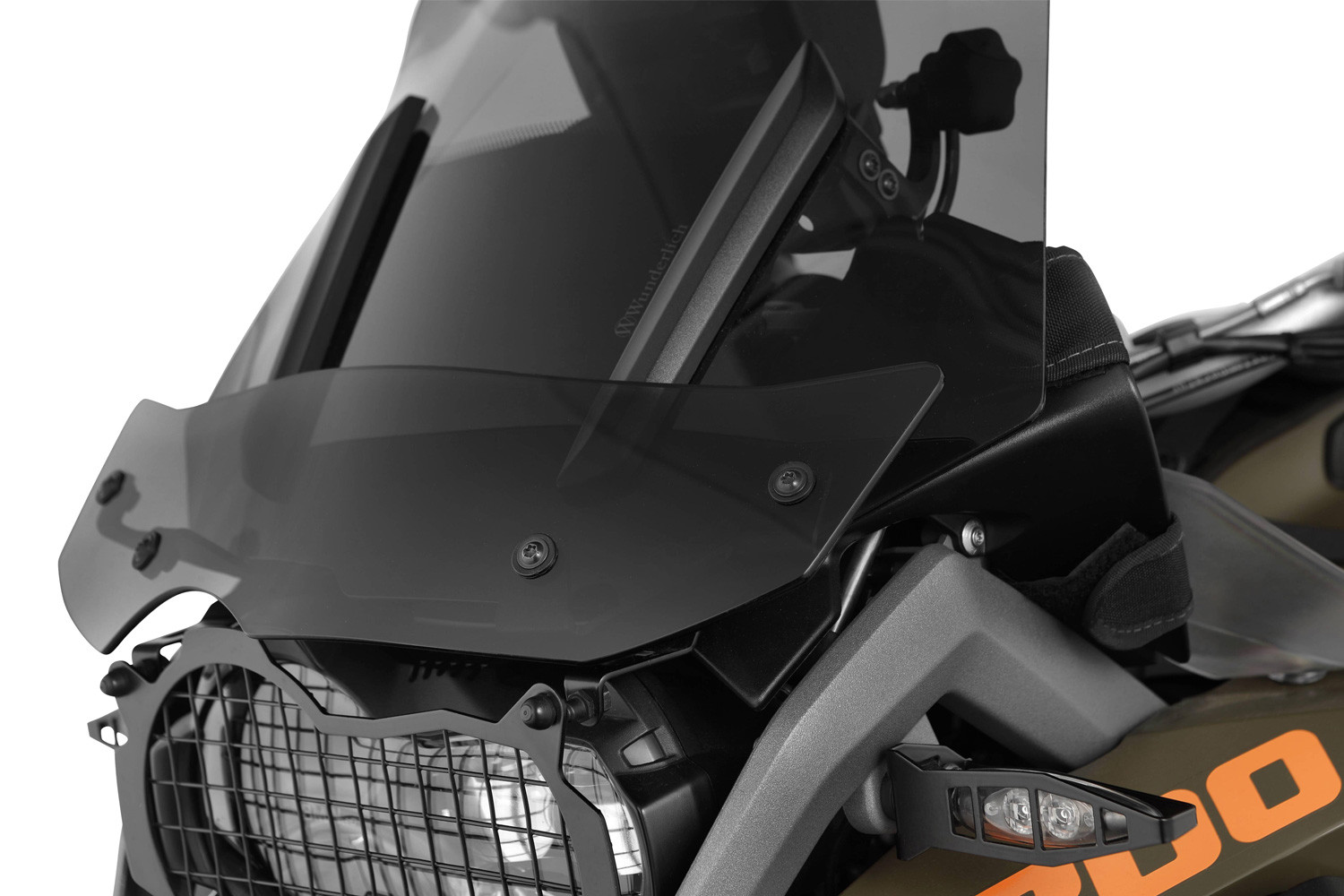 Bulle / Déflecteur De Fourche Puig Pour KTM 690 Duke 2015 - Noir, Occasion Avec Micro-rayures