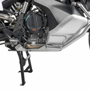 Sabot moteur RALLYE Evo, aluminium naturel pour KTM 790 Adventure/ 790 Adventure R - Béquille principale KTM – Image 3